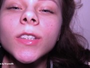 Pov: Horny college teen loves rought fuck and cum in her mouth 10/16