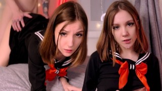Cute Japan schoolgirl stopped to be shy when saw my dick 4K - Free ...