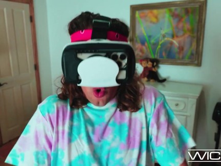 Wicked - JEWELZ BLU TRIES VR & Gets Fucked Doggystyle FOR REAL
