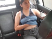 My girlfriend dares me to strip naked in public, in an uber. 2/16