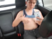 My girlfriend dares me to strip naked in public, in an uber. 4/16
