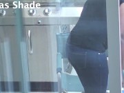 Busty teen casually gives her FIRST outdoor handjob! 1/16