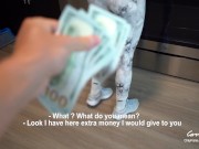 Young Shy Maid gets Naked for Money and takes huge cock in tight pussy CarryLight Milf 4/16