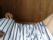 乳首オナニーに耽る変態日本人女性は、乳首の快感で腰をくねらせる♥️ 5/16