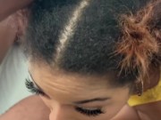 On my knees serving him and his girl 1/16