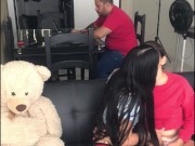 I invite my girlfriend to see a movie and we end up fucking in the living room. 5/16