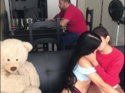 I invite my girlfriend to see a movie and we end up fucking in the living room. 6/16