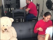 I invite my girlfriend to see a movie and we end up fucking in the living room. 8/16