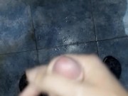 Pajeandome en el baño