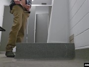 4k johnholmesjunior visits vancouver sports complex to shoot massive loadof cum from huge white cock