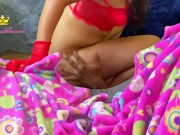 Ex novia caliente llega a casa exclusivamente para sentarse sobre mi verga en la madrugada