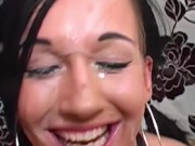 Facial blasted into her face 13/16