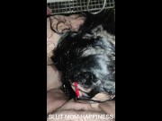 Big tits mom taking spit on face while sucking a cock 1/16