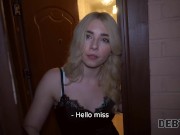 DEBT4k. Sweet hairdresser doesn't have cash so collector impales her 2/16