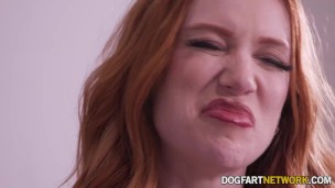 Redhead Babe Madison Morgan Gets Pummled By Jax Slayer's BBC