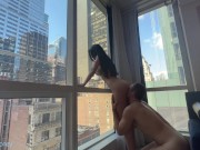 FUCKING PETITE MODELS TIGHT PUSSY IN NYC SKYSCRAPER WITH A VIEW 8/16