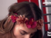 Big Ass BLonde Eveline Dellai Hardcore Ass Fucking With Black Dick - HORNY HOSTEL 11/16