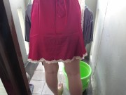 Indo terbaru main ke kontrakan cewek cantik lagi nyuci baju 3/16