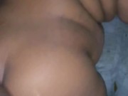 POV Curvy Ebony Taking Hair Pulling BackShots 11/16