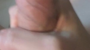 Me jerking my uncut cock