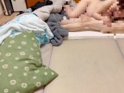 隣の部屋に人がいるのにSEX。喘ぎ声を我慢… 日本人/中出し/素人/個人撮影/Japanese/Amateur/Creampie/Hentai 8/16