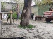 Walking in the yard 10/16