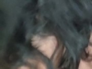 Step Sister blows step brother and rides him until he fucks her rough from behind doggy style 13/16