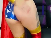 Wonder Woman Cosplay Gets Spanked 5/16