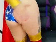 Wonder Woman Cosplay Gets Spanked 7/16