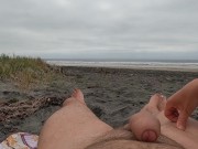 4K. She offered me handjob on the beach, I couldn’t resist. Slow-mo cumshot 10/16