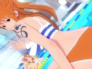 NOJIKO NAMI ONE PIECE GETS DESTROYED AT THE BEACH - HENTAI 3D + POV 16/16