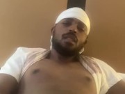 Watch me nut all over my hand and the sheets.