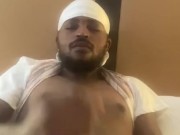 Watch me nut all over my hand and the sheets. 3/16