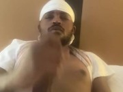 Watch me nut all over my hand and the sheets. 7/16