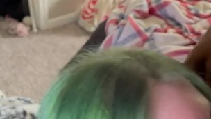 Sloppy sex slave sucks bbc