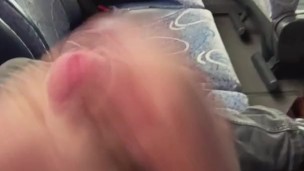 Jerking off and cumming on the public bus in Barcelona
