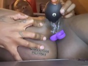 Pussy leaking with anal toy 5/16