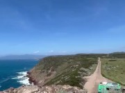 Happy hippie girl having a big cumshot load in her face after getting hard anal fucked in puplic 7/16