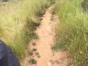 Walking in a forest with my girlfriend ended with handjob 10/16