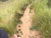 Walking in a forest with my girlfriend ended with handjob 11/16