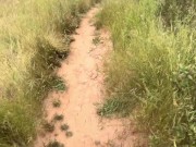 Walking in a forest with my girlfriend ended with handjob 8/16