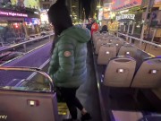 PUBLIC POV: RISKY BLOWJOB ON NYC TOUR BUS 16/16