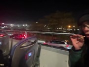 PUBLIC POV: RISKY BLOWJOB ON NYC TOUR BUS 5/16