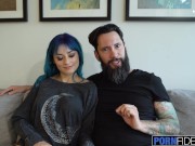 Busty Blue Haired Babe Jewelz Blu 6/16