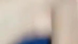 Teen cums with a big dick