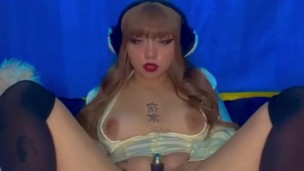 masturbating with two vibrators