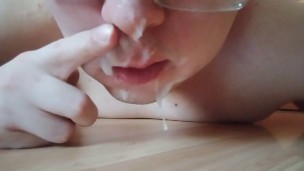 Prostate Orgasm and eating my Mess