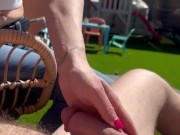 small blowjob Sunday afternoon with her cigarette and I cum on her small breasts to replace the suns 2/16