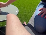 small blowjob Sunday afternoon with her cigarette and I cum on her small breasts to replace the suns 9/16