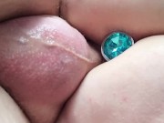 El inserts her Butt plug and fucks Gs big cock 6/16